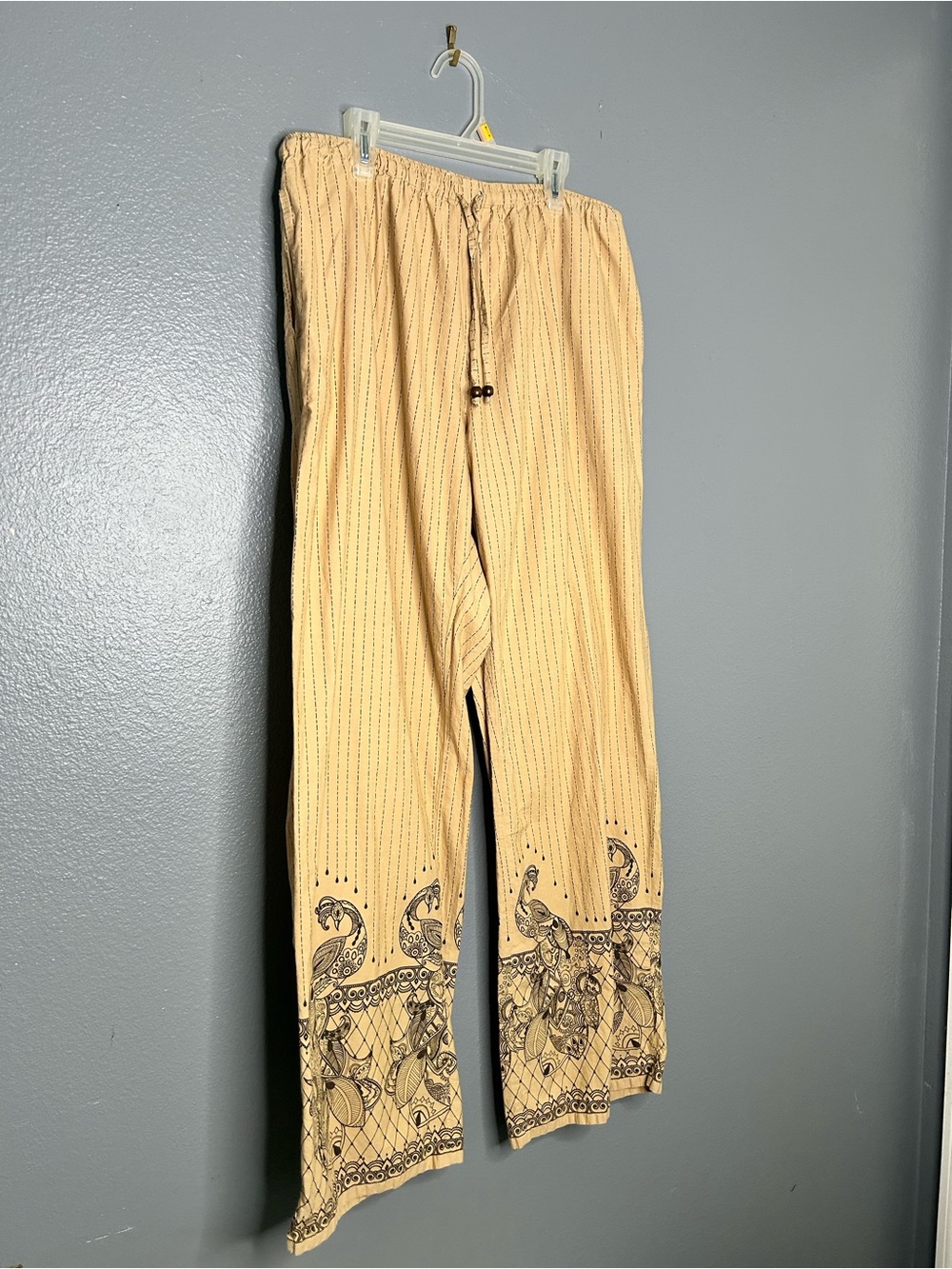 Punjammies by Sundara Cotton Women’s Boho Hippie Lounge Pajama Pants Large